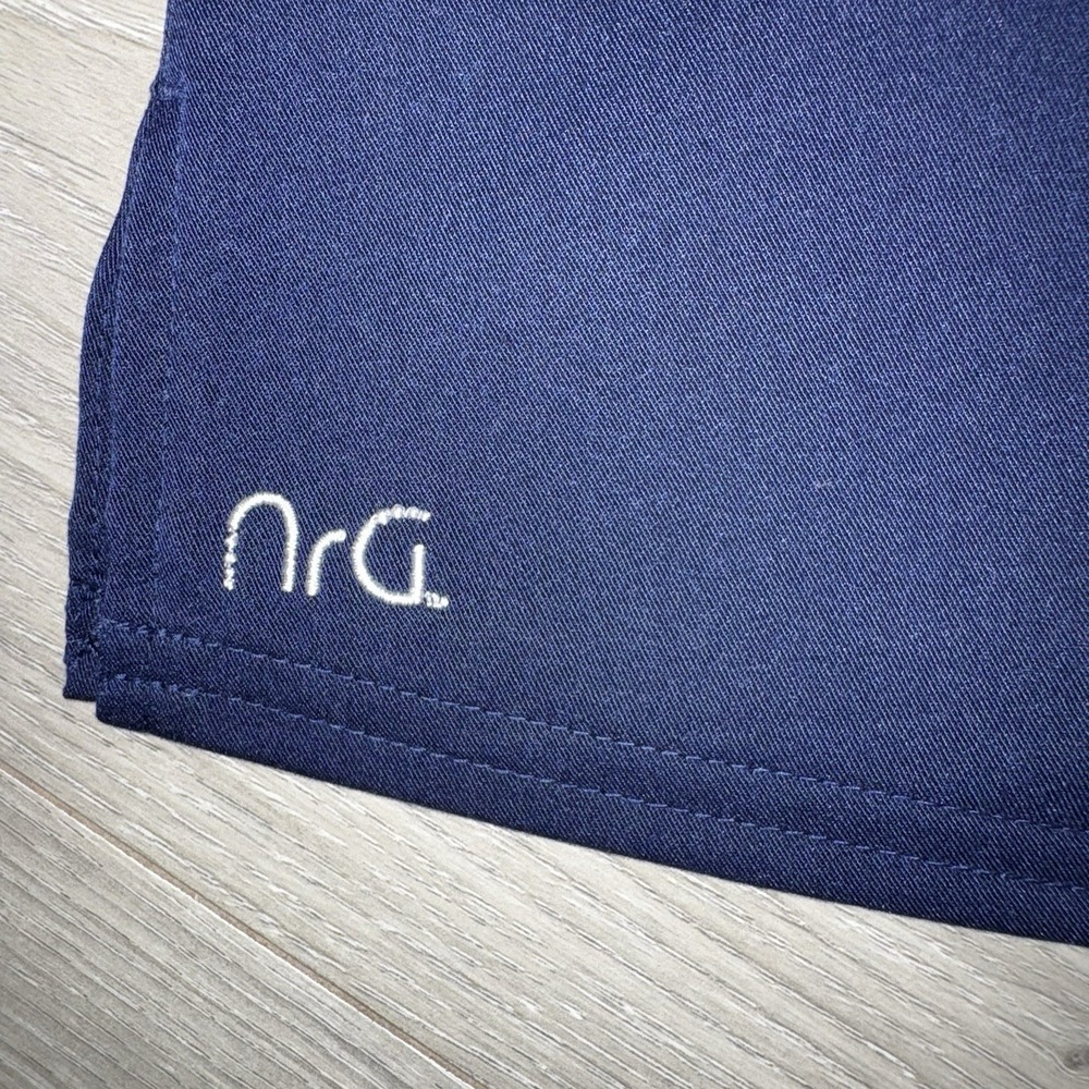NRG By Barco Women's Scrub Top Navy Blue Size XL V Neck - Picture 4 of 8
